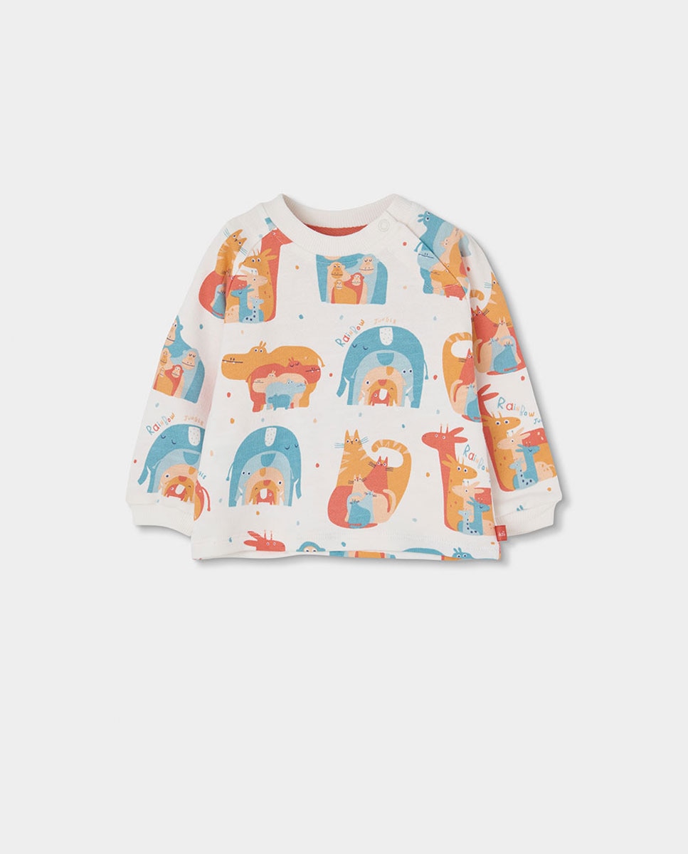 Conjunto de Malha para Bebé Boboli Branco-3