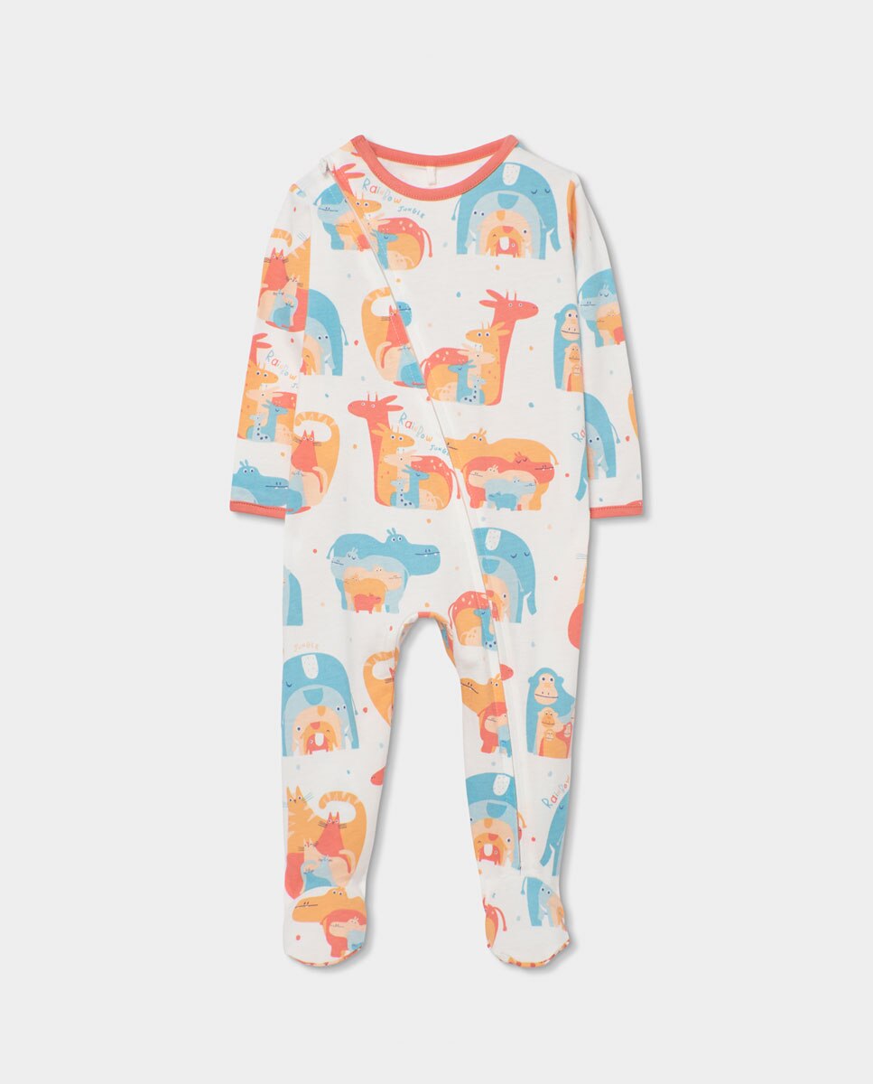 Imagem 0 de Babygrow de Malha Estampado de Bebé