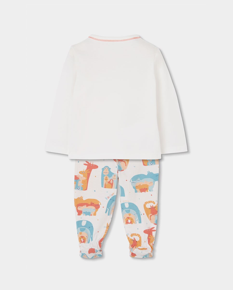 Conjunto de Malha Estampado de Bebé Boboli Multicolor-2