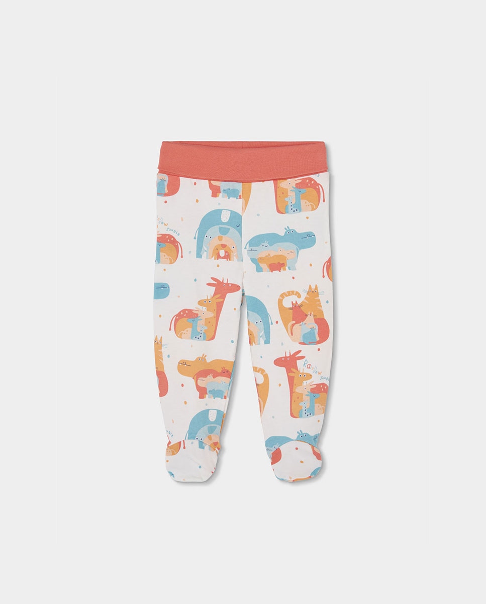 Conjunto de Malha Estampado de Bebé Boboli Multicolor-4