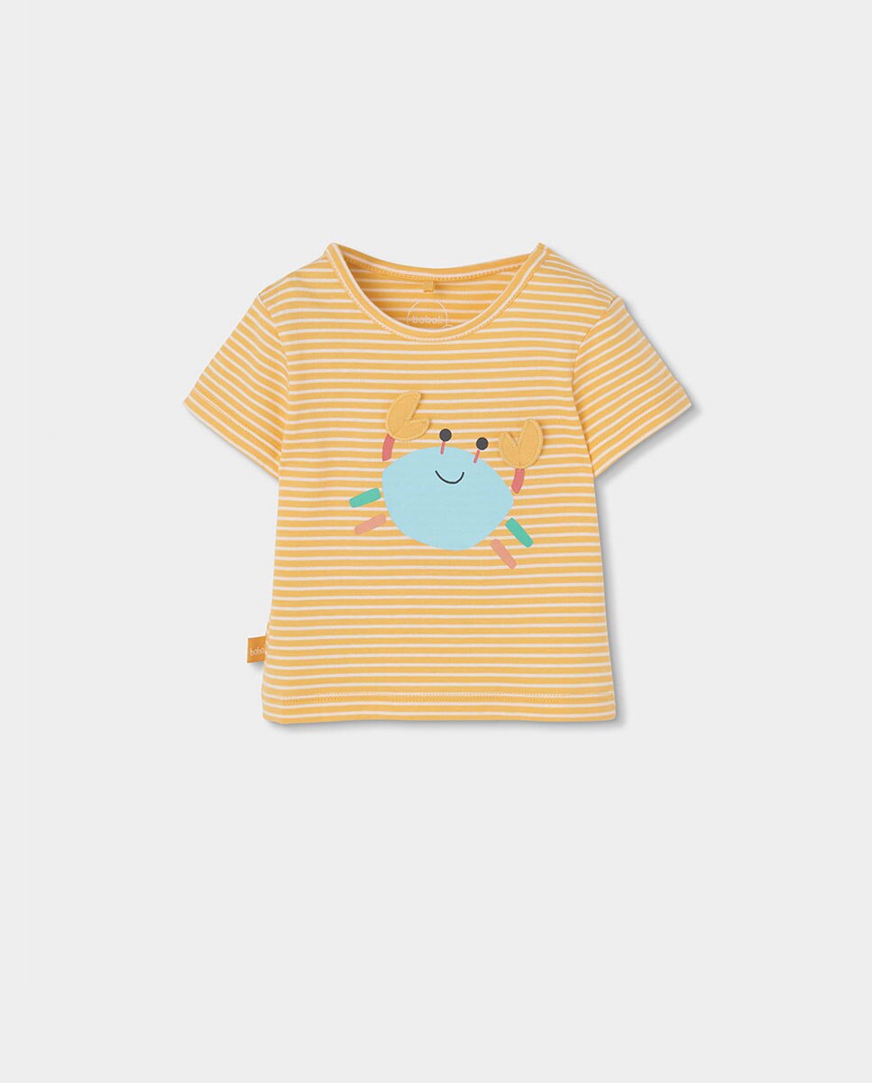 Conjunto de Malha para Bebé Amarelo-3