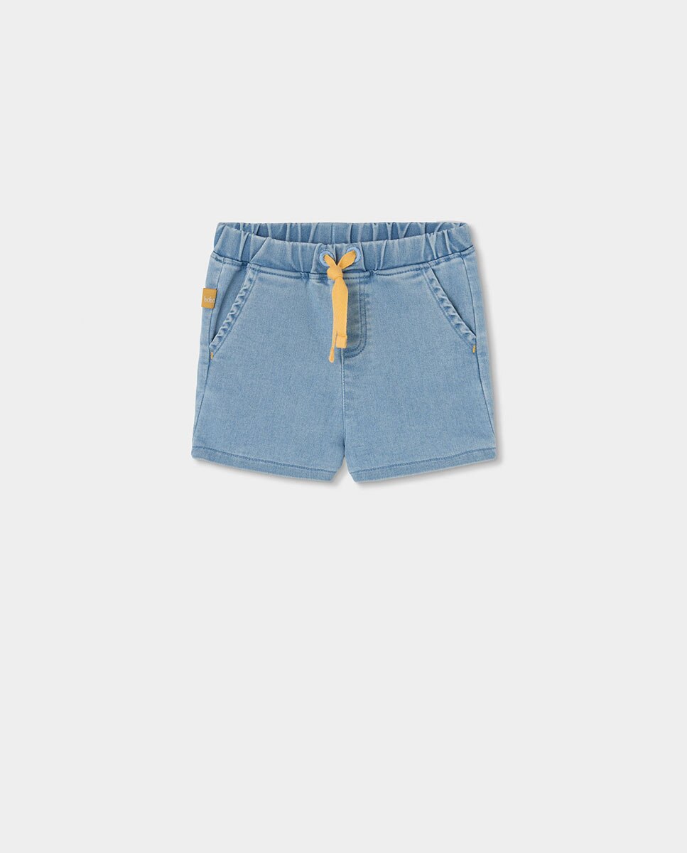 Conjunto de Malha para Bebé Amarelo-4