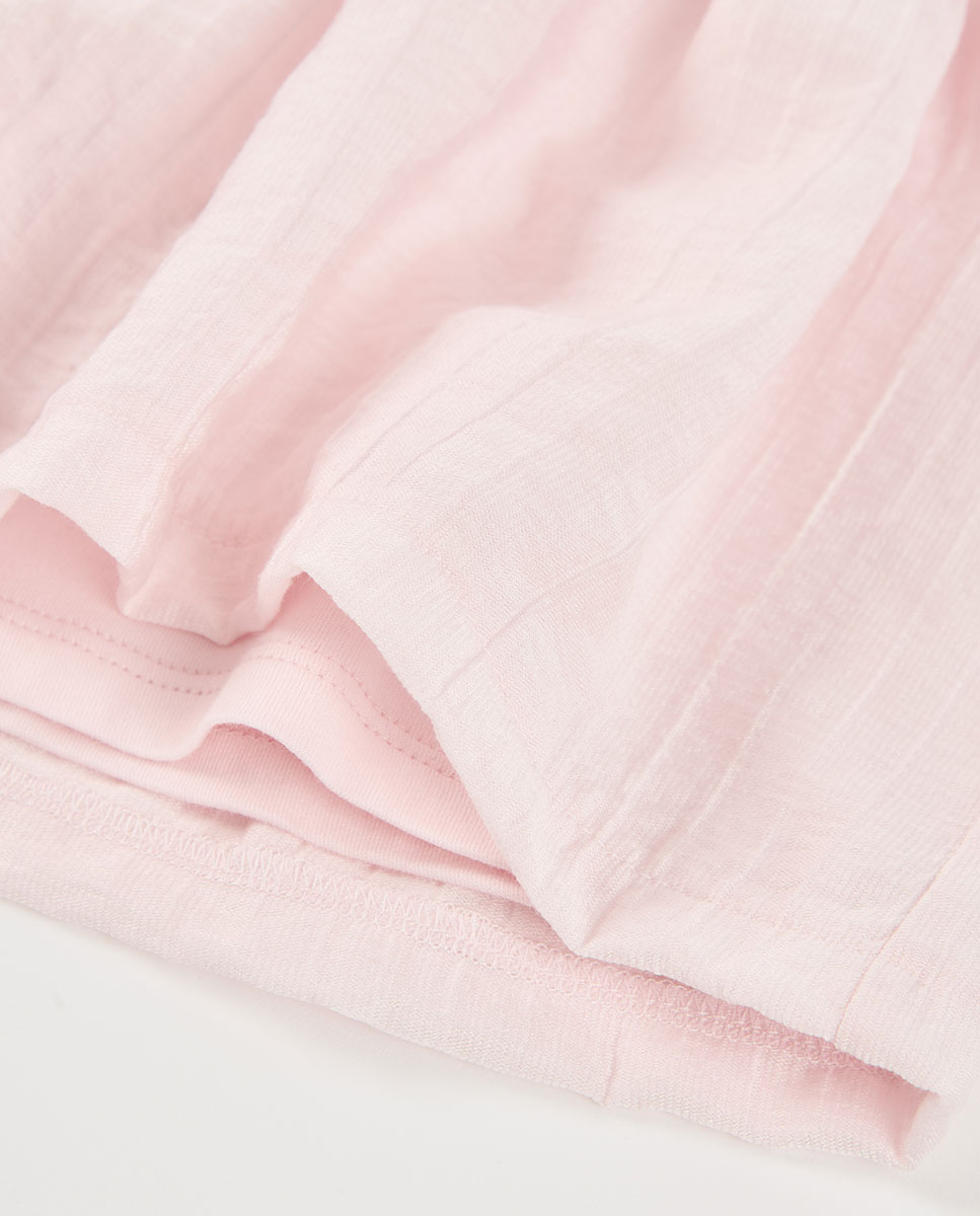 Vestido Viscose de Bebé Rosa-pastel-4