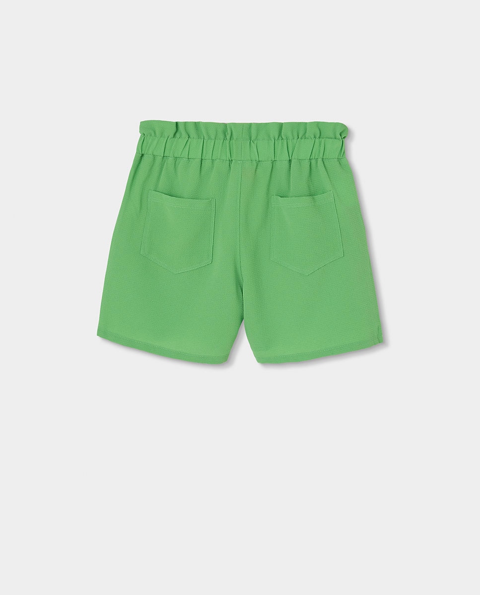 Bermudas Crepe Verde-claro-2