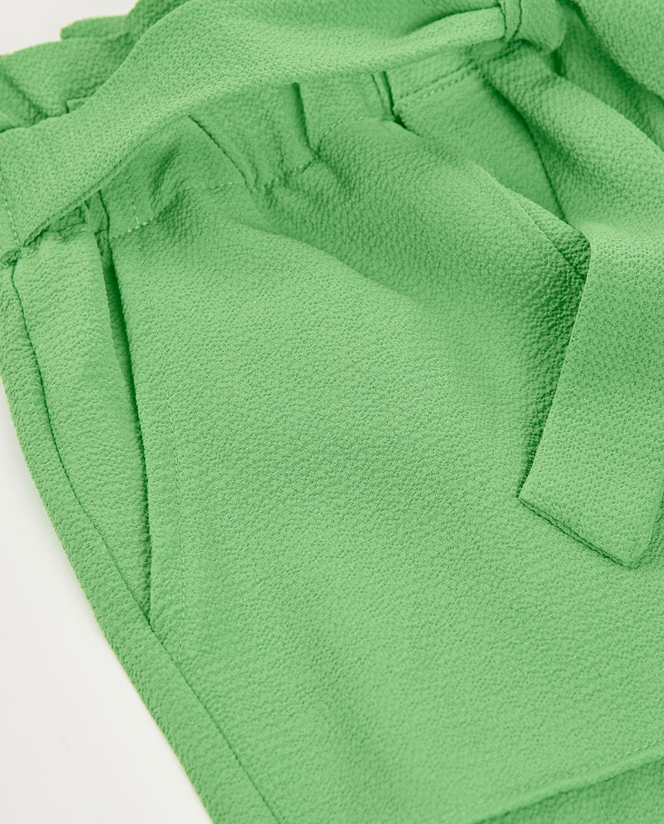 Bermudas Crepe Verde-claro-3