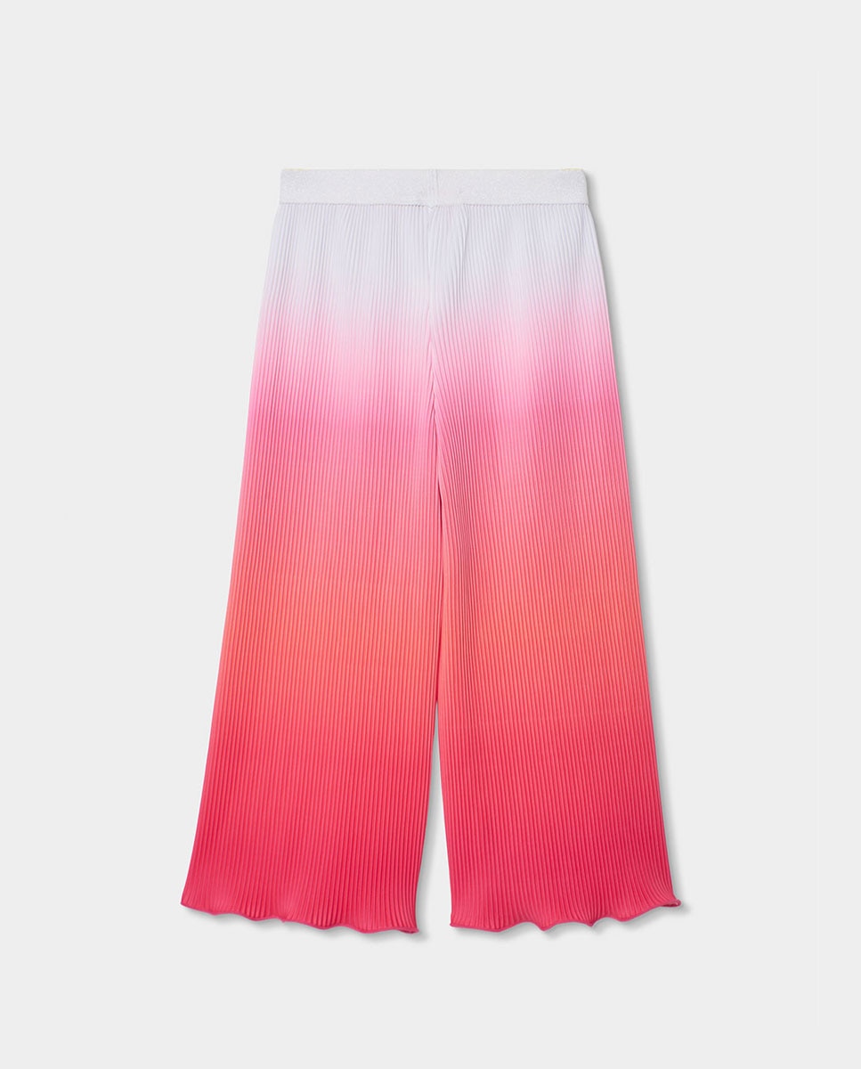 Calças de Malha Infantil Boboli Branco / Rosa-2