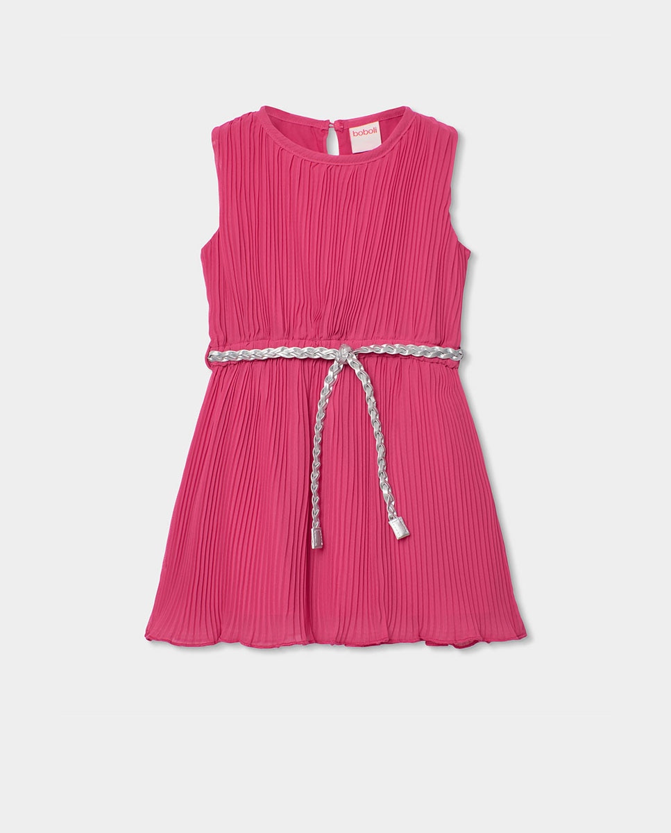 Imagem 0 de Vestido em Gase Plissada Infantil