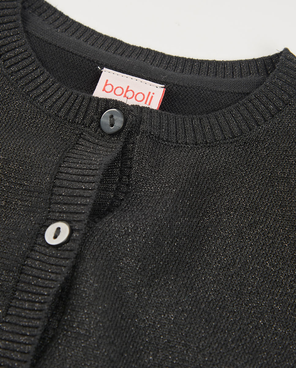 Casaco de Malha Infantil Boboli Preto-3