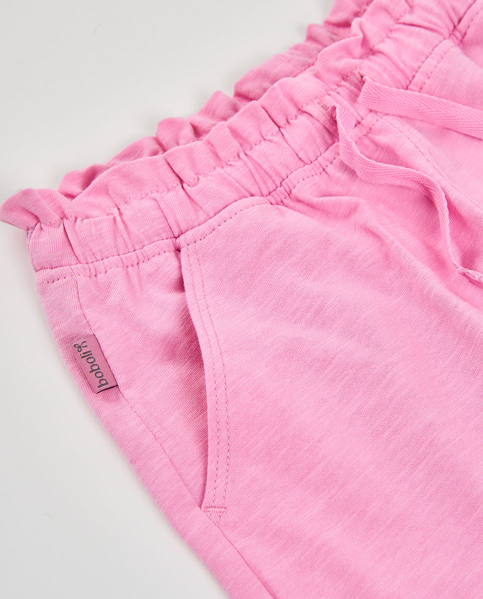 Bermudas de Malha Flamé Infantil Boboli Rosa-pastilha-3
