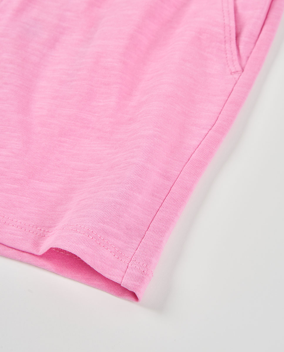 Bermudas de Malha Flamé Infantil Boboli Rosa-pastilha-4