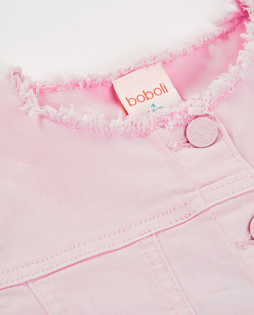 Blusão em Sarja Elástica Infantil Boboli Rosa-pastel-3