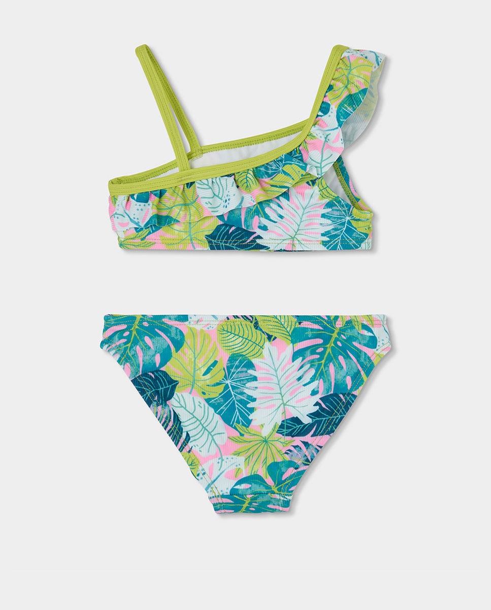 Biquíni em Poliamida Estampado Infantil Boboli Azul / Verde-2