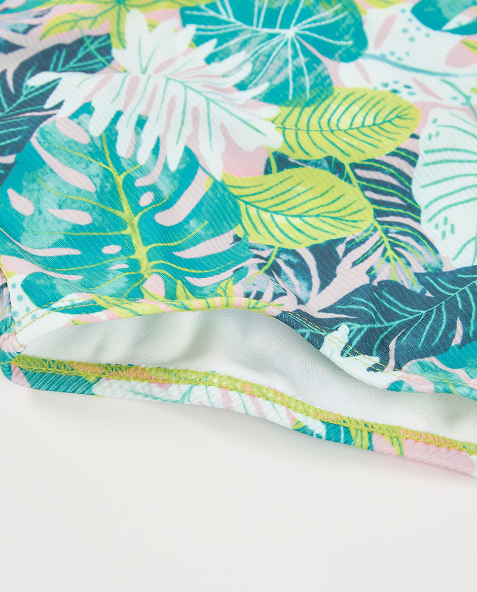 Fato de Banho Poliamida Estampado Infantil Boboli Verde-4