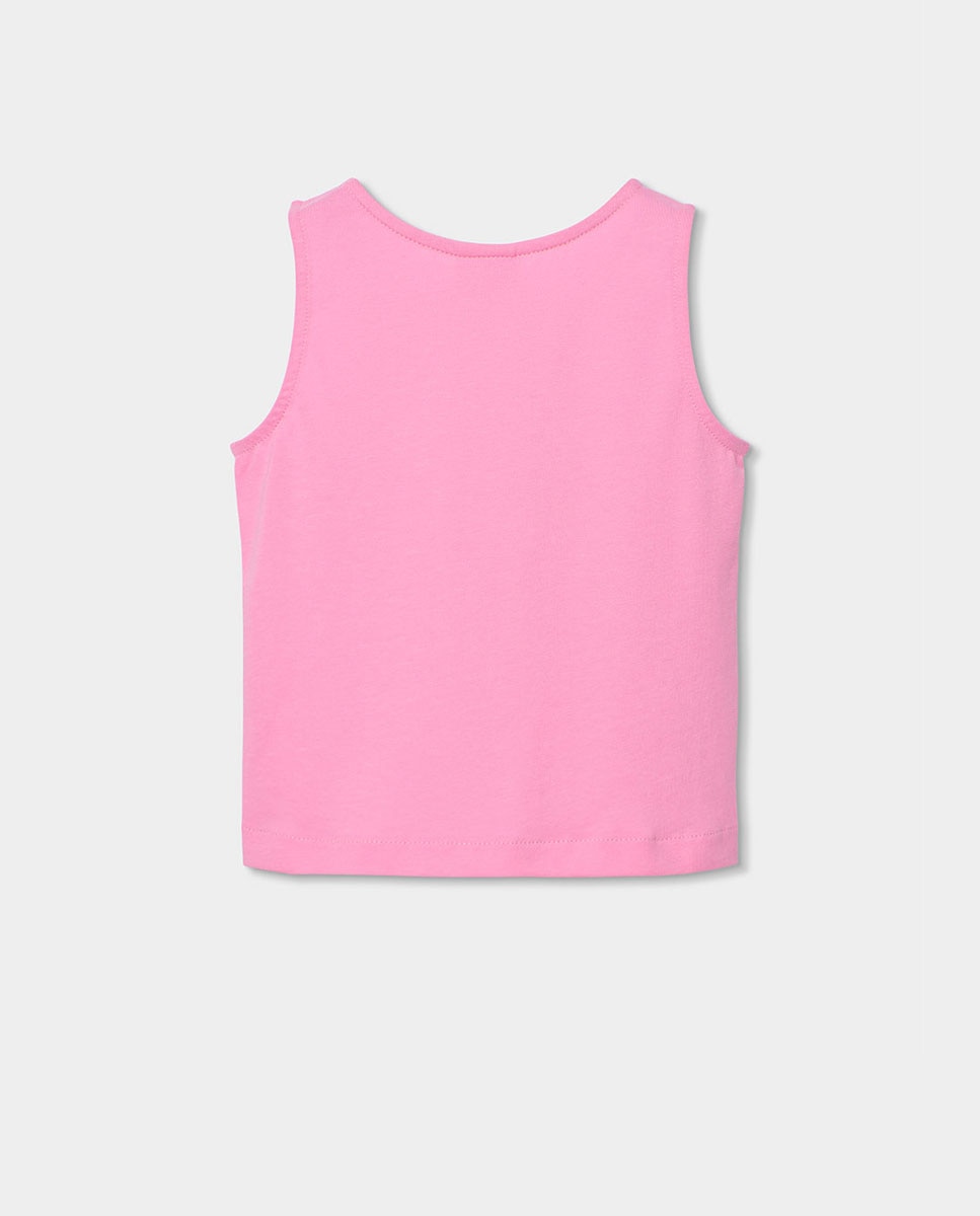 T-shirt de Malha Infantil Rosa-2
