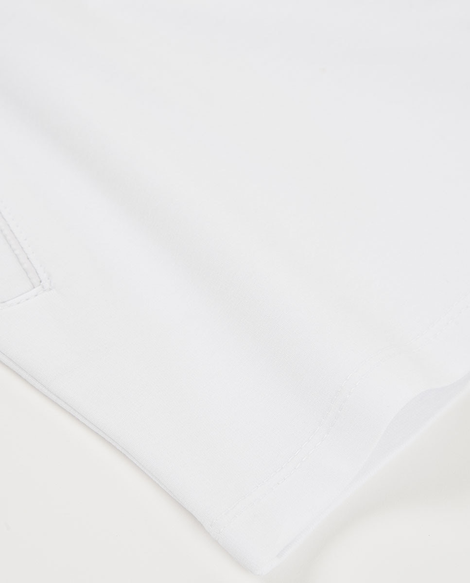 Shorts de Felpa Branco-4