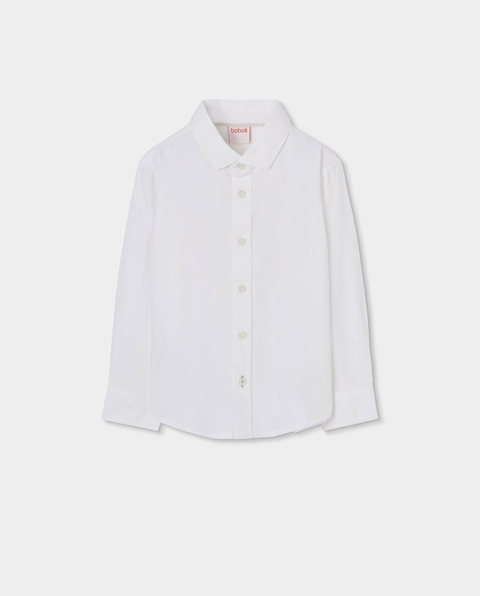 Imagem 0 de Camisa Oxford de Manga Comprida Infantil