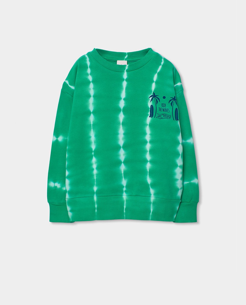 Imagem 0 de Sweatshirt em Felpa Tingida Infantil