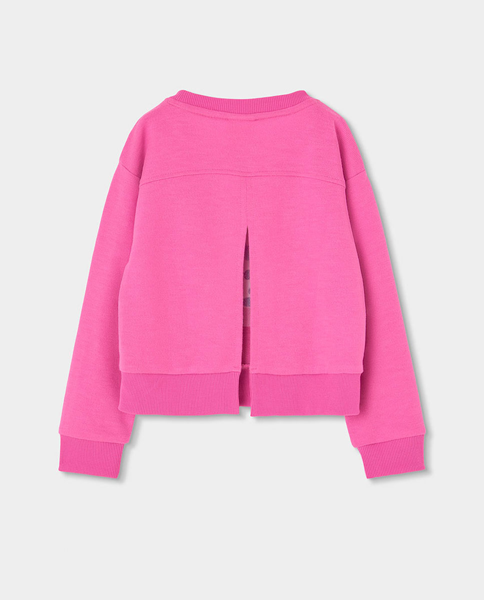 Sweatshirt Felpa Flamé Infantil Boboli Rosa-2