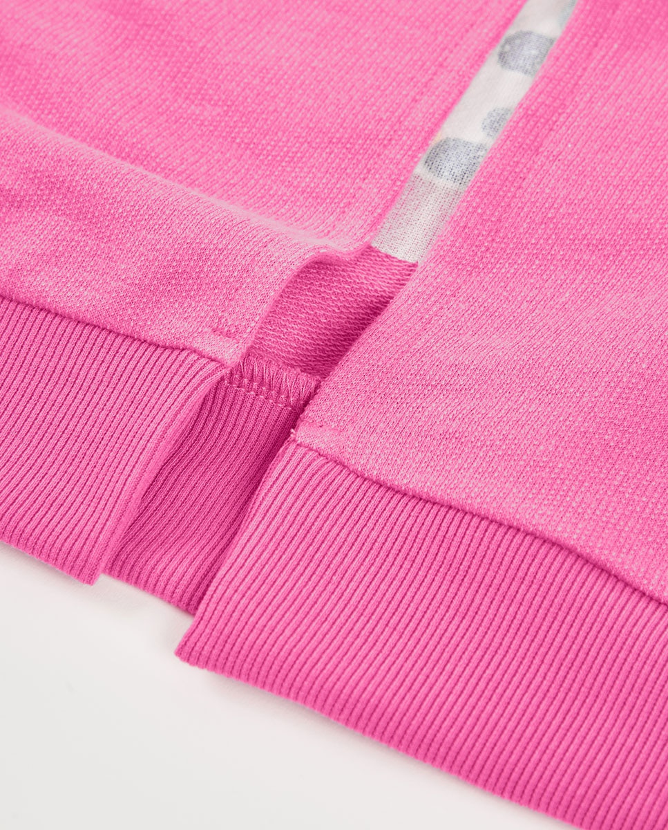 Sweatshirt Felpa Flamé Infantil Boboli Rosa-4