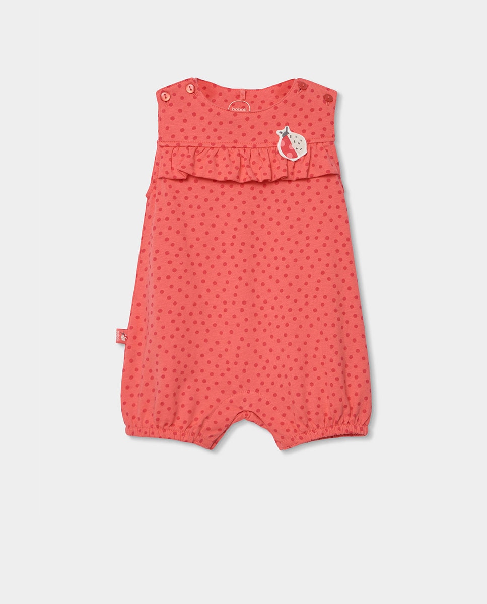 Imagem 0 de Babygrow de Malha com Bolinhas de Bebé