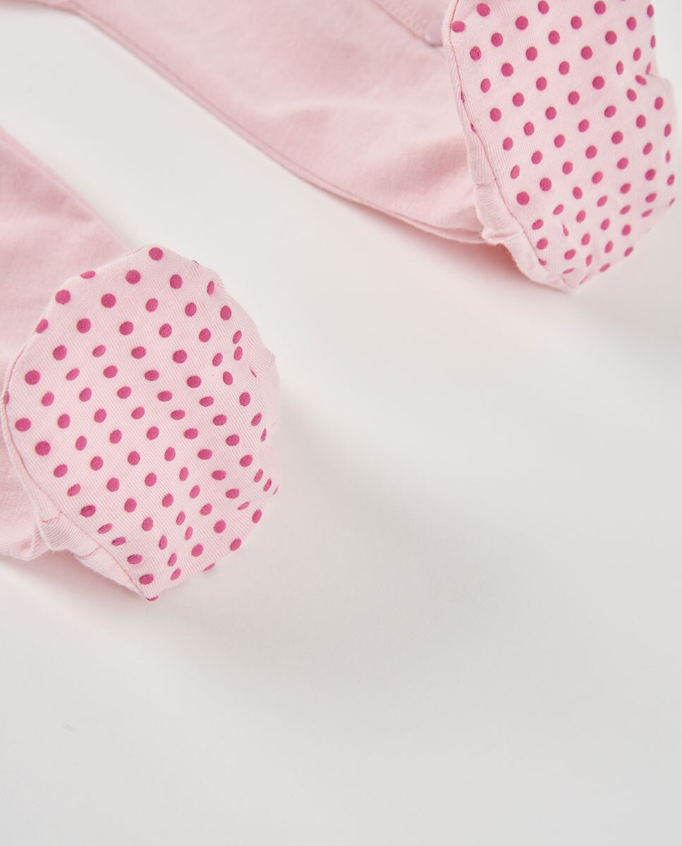 Babygrow de Malha de Bebé Boboli Rosa-4