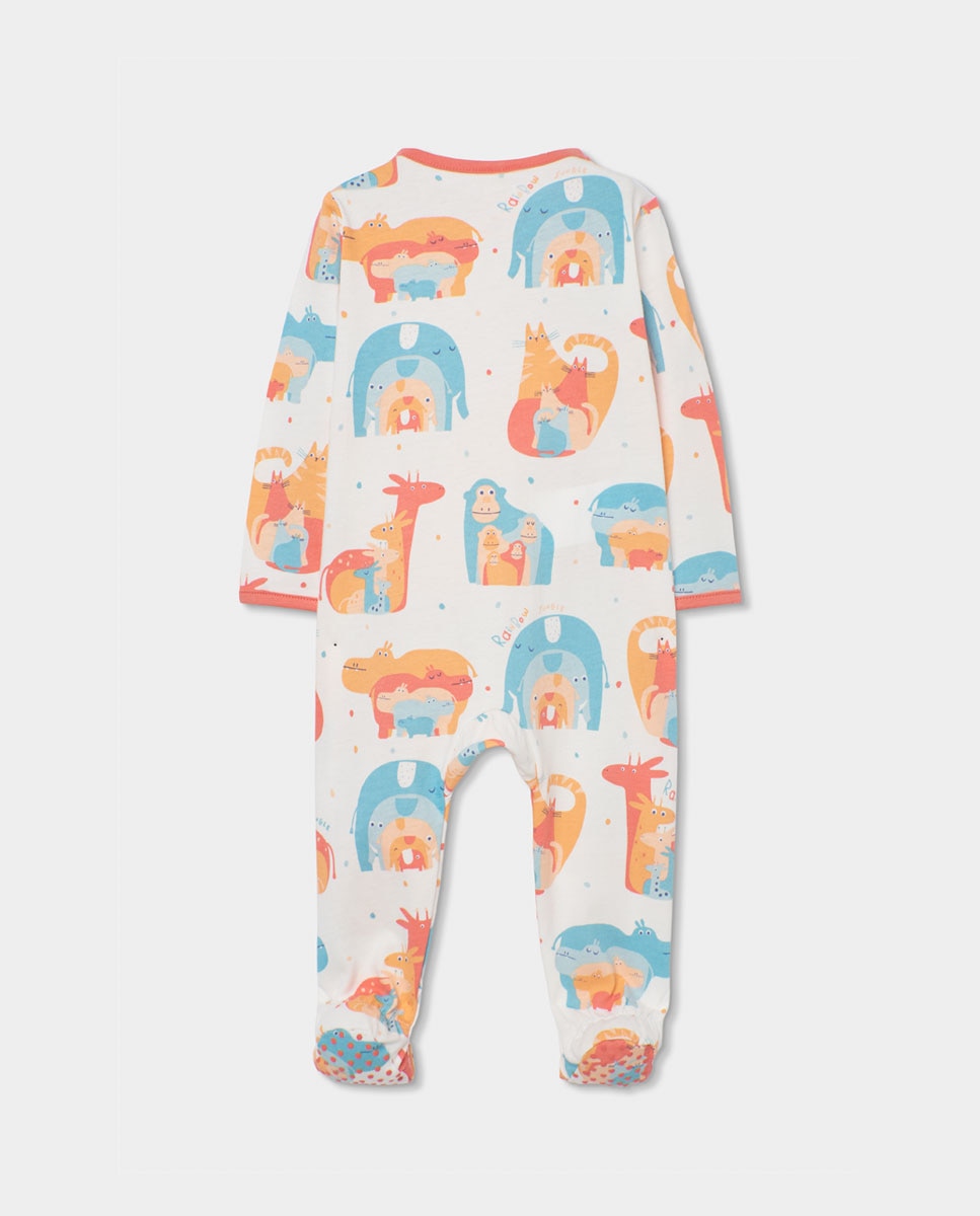 Babygrow de Malha Estampado de Bebé Boboli Multicolor-2