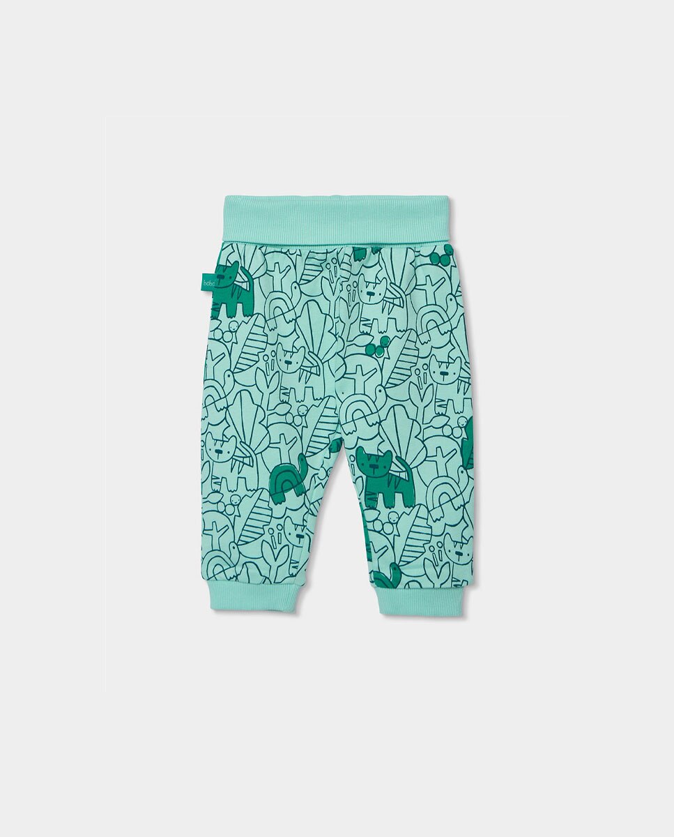 Conjunto de Malha para Bebé Boboli Verde-4