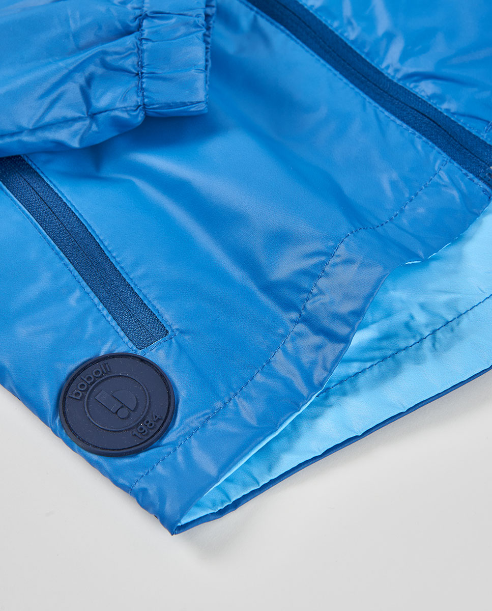 Parka em Tecido Técnico Infantil Azul-celeste-4