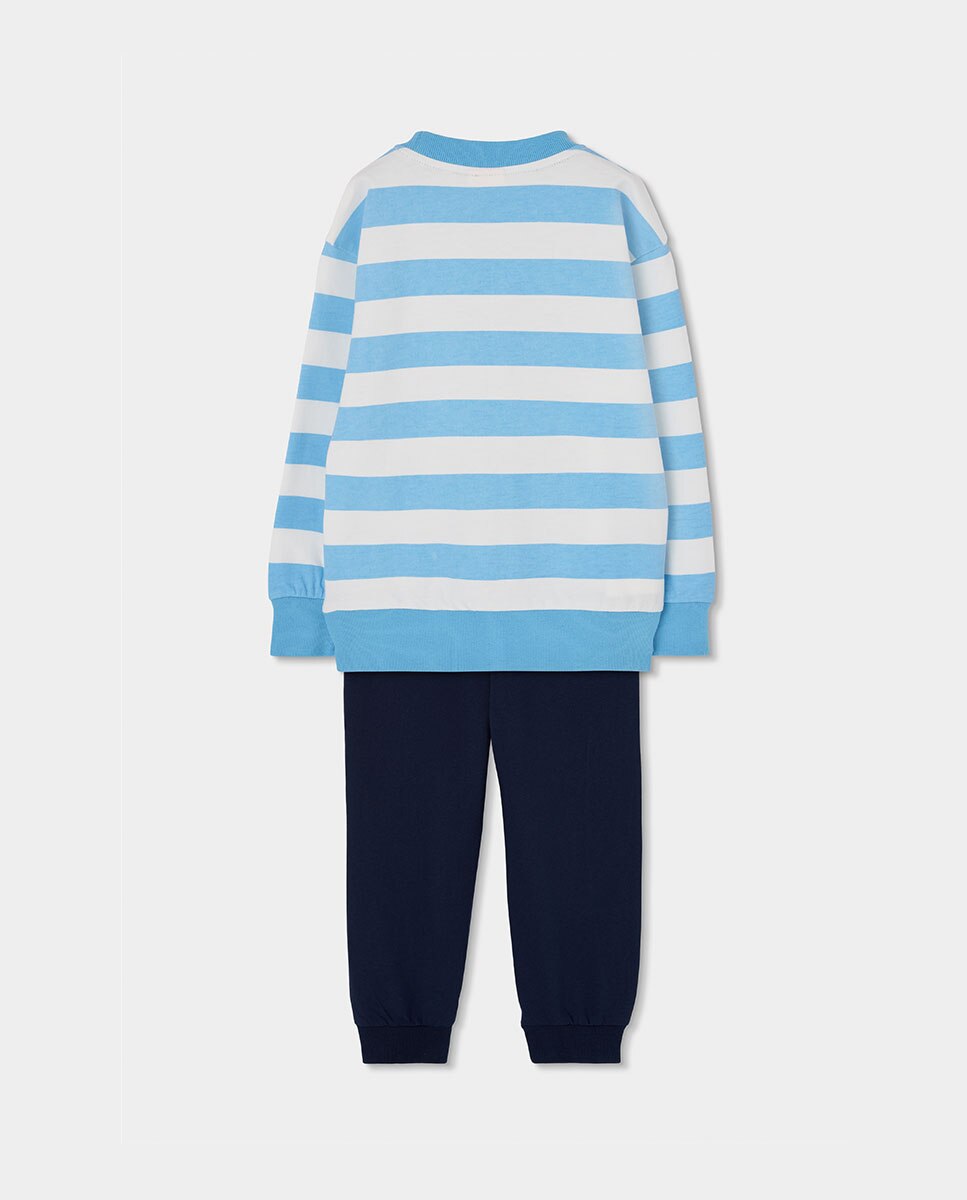 Conjunto de Malha Infantil Boboli Azul-2