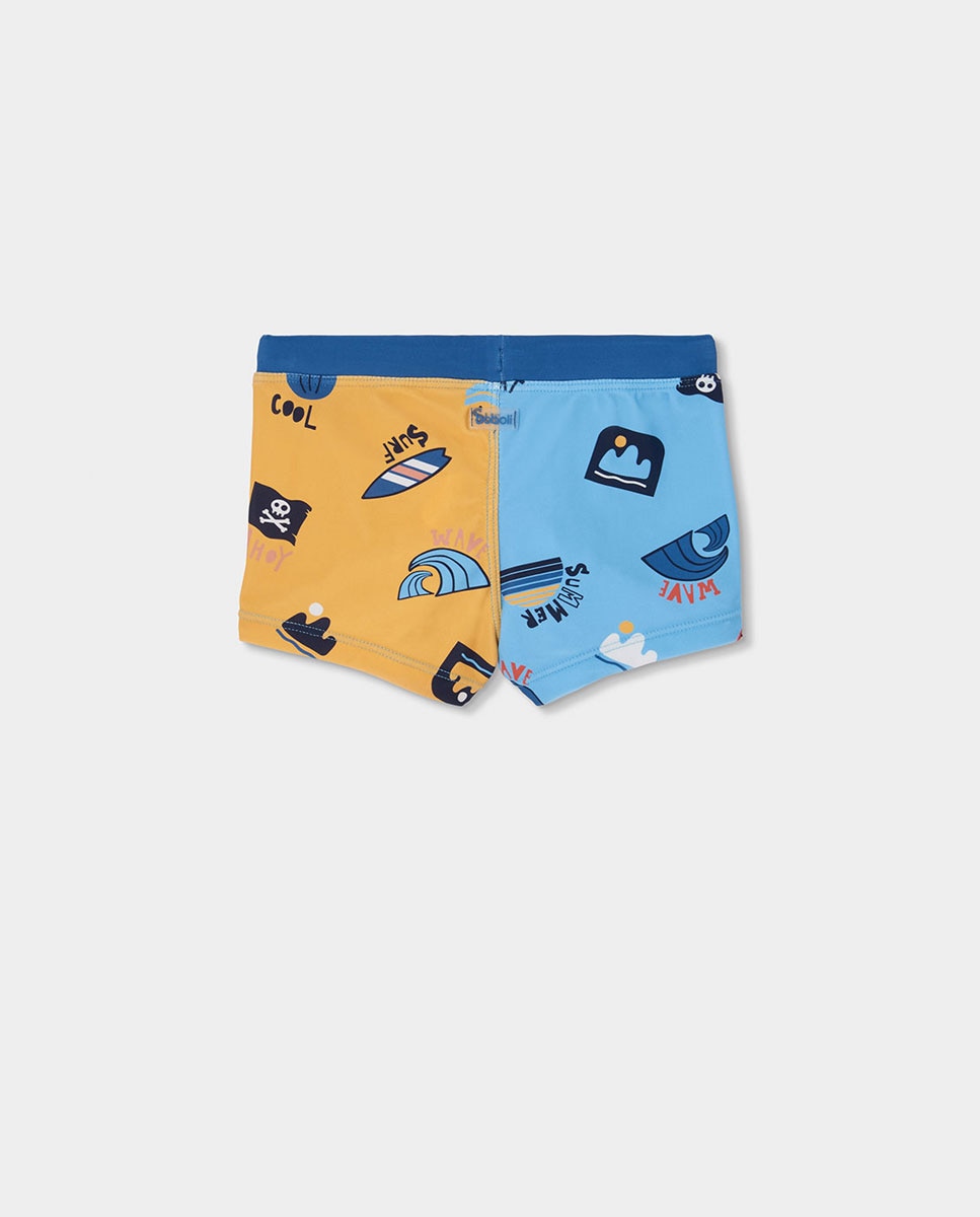 Fato de Banho Poliamida para Bebé Boboli Azul / Amarelo-2
