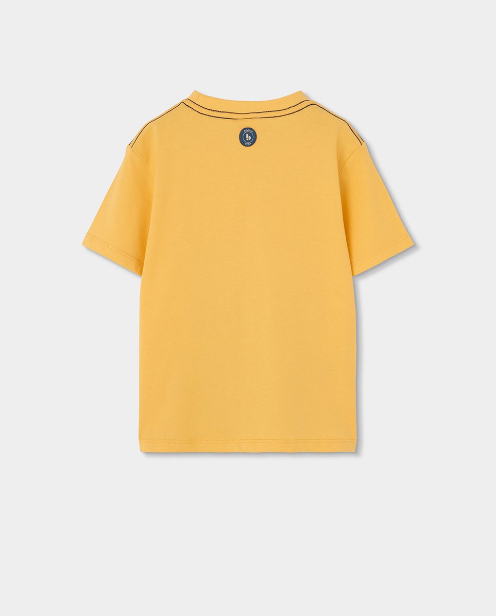 T-shirt de Malha Infantil Boboli Laranja-2