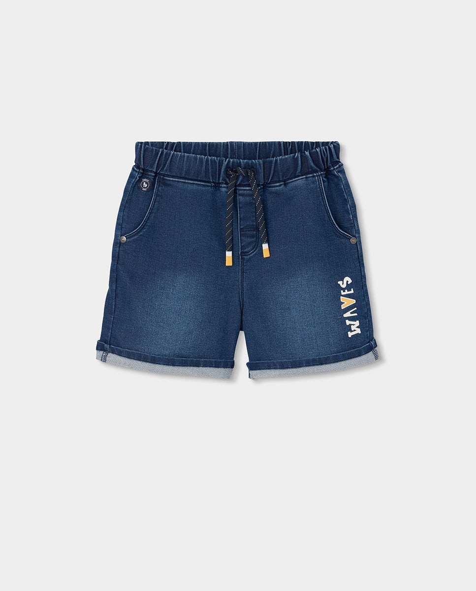 Imagem 0 de Bermudas Denim de Malha Infantil