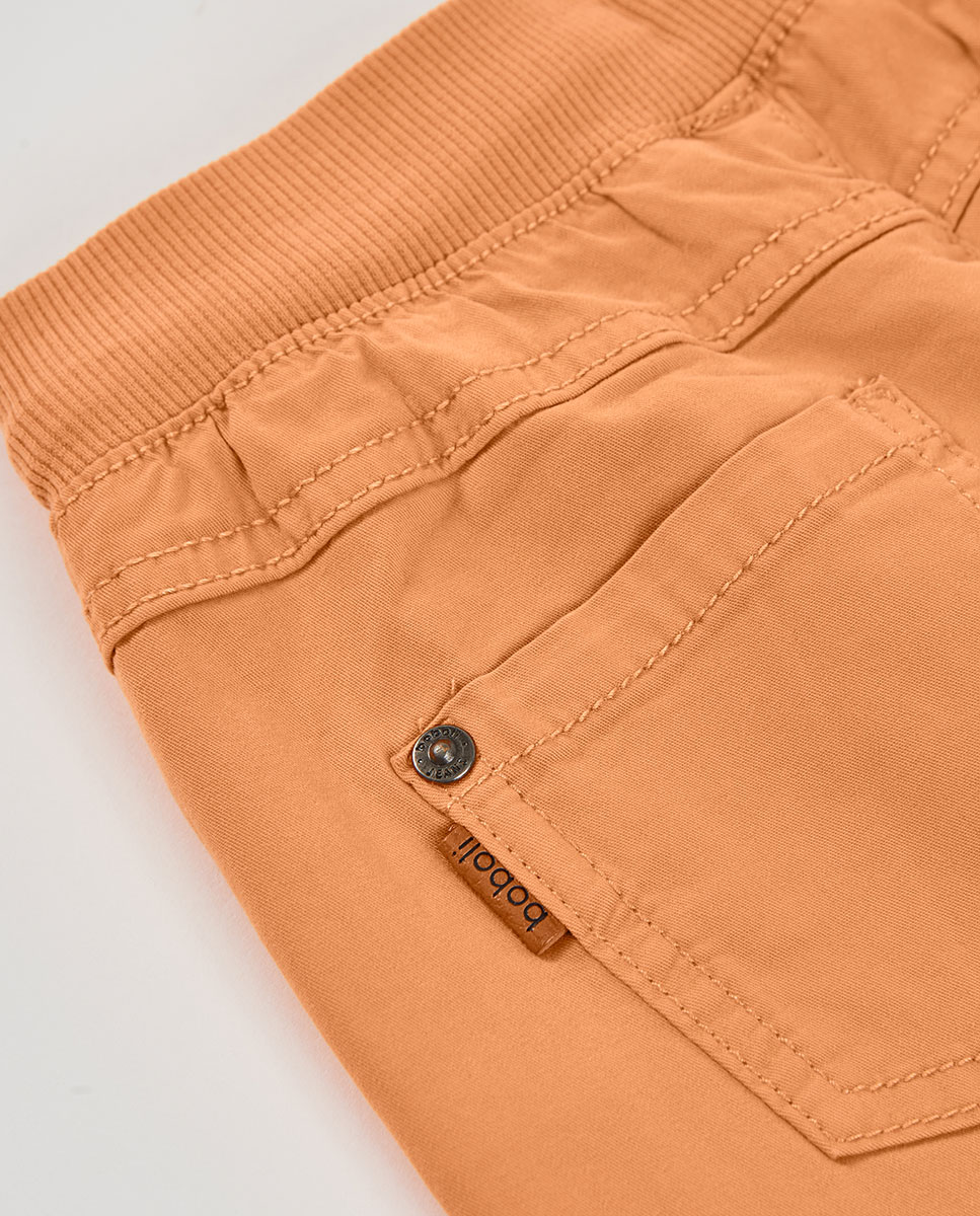 Bermudas Gabardina Infantil Laranja-4