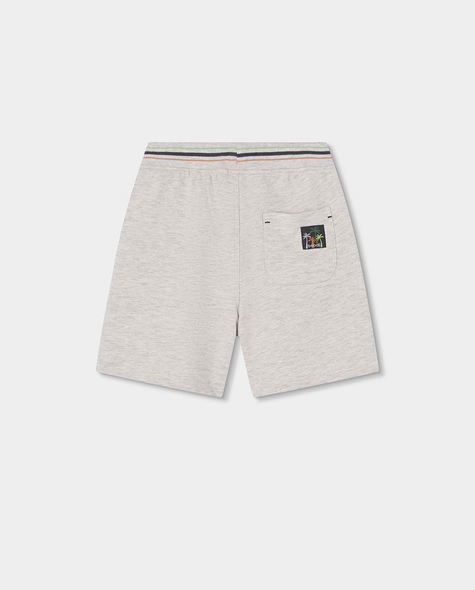 Bermudas em Felpa para Bebé Boboli Cinzento-2