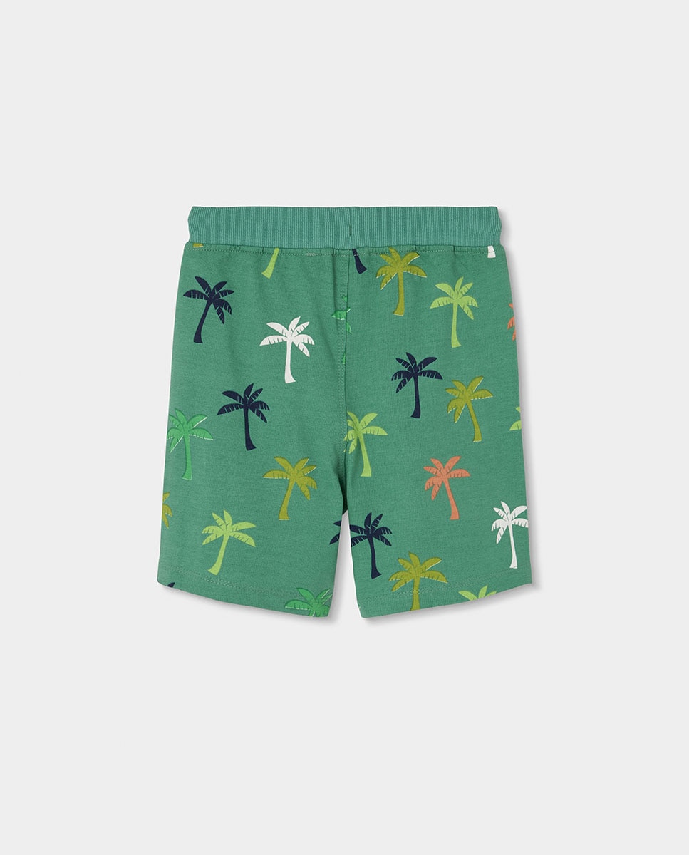 Bermudas de Felpa Infantil Verde-2