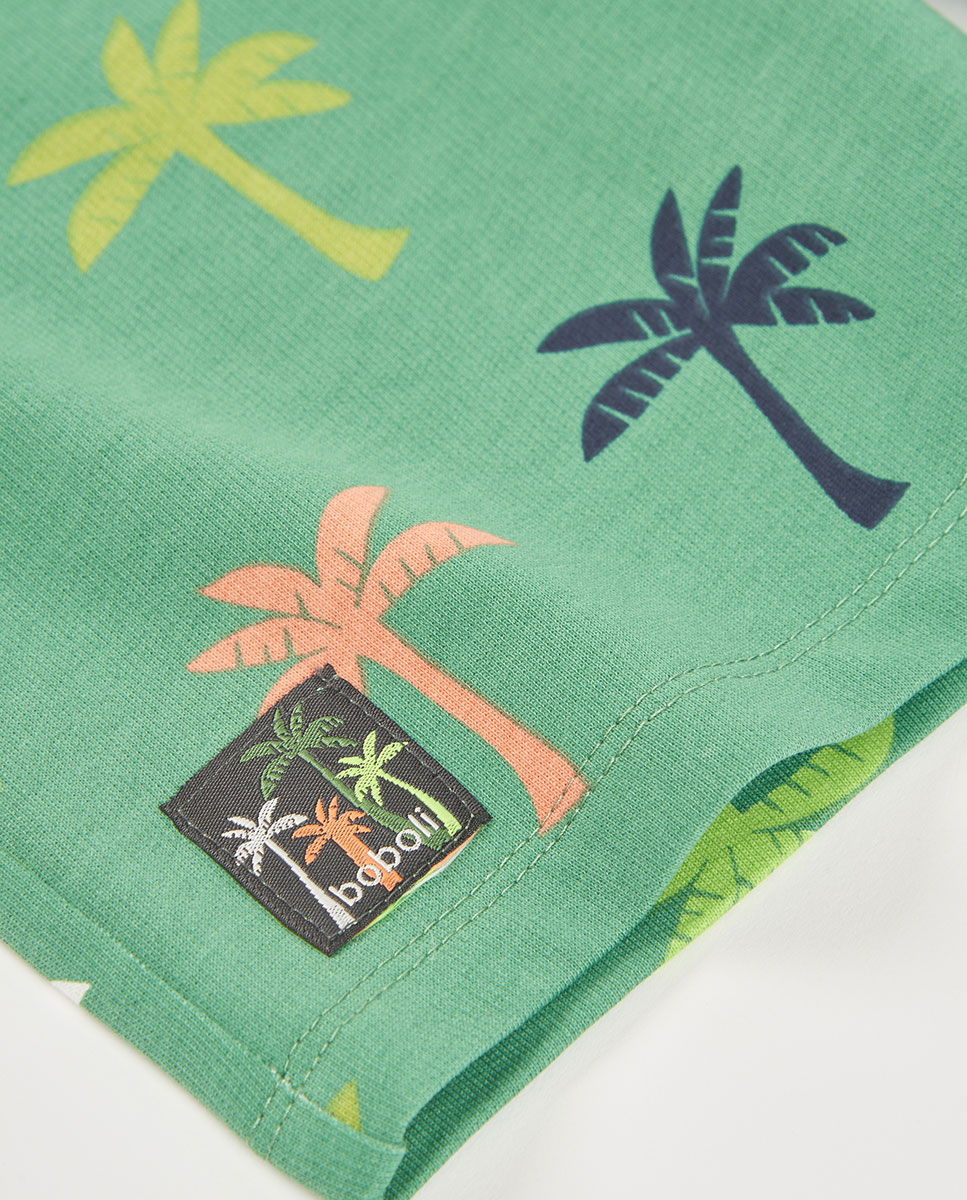 Bermudas de Felpa Infantil Verde-4