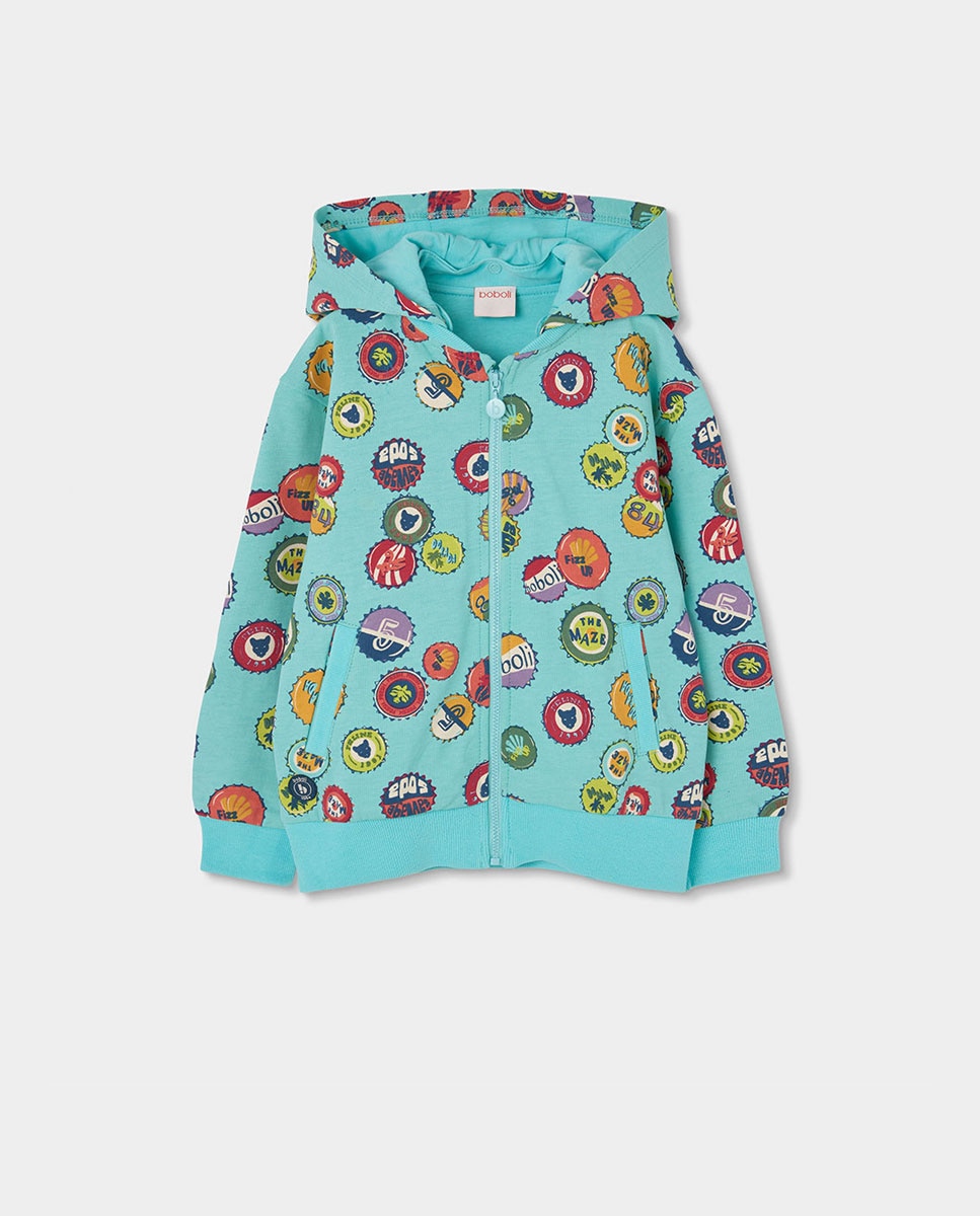 Imagem 0 de Casaco de Malha Estampado Infantil