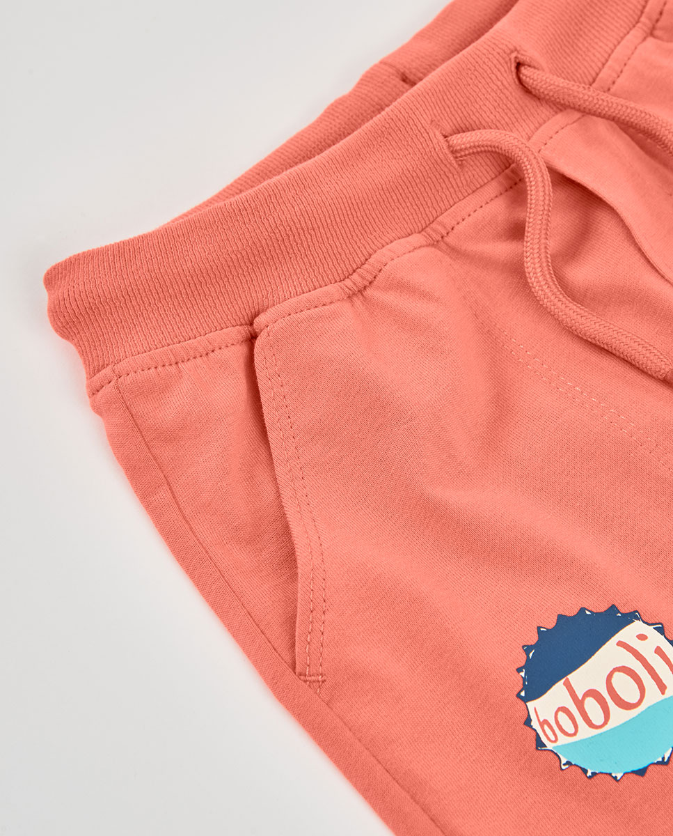 Bermudas de Malha para Bebé Boboli Rosa-pastilha-3