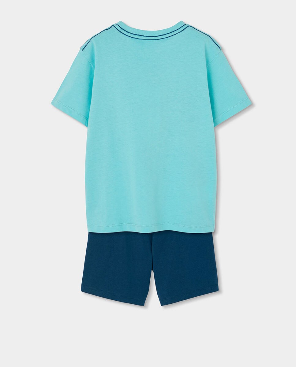 Conjunto de Malha para Bebé Boboli Celeste-2
