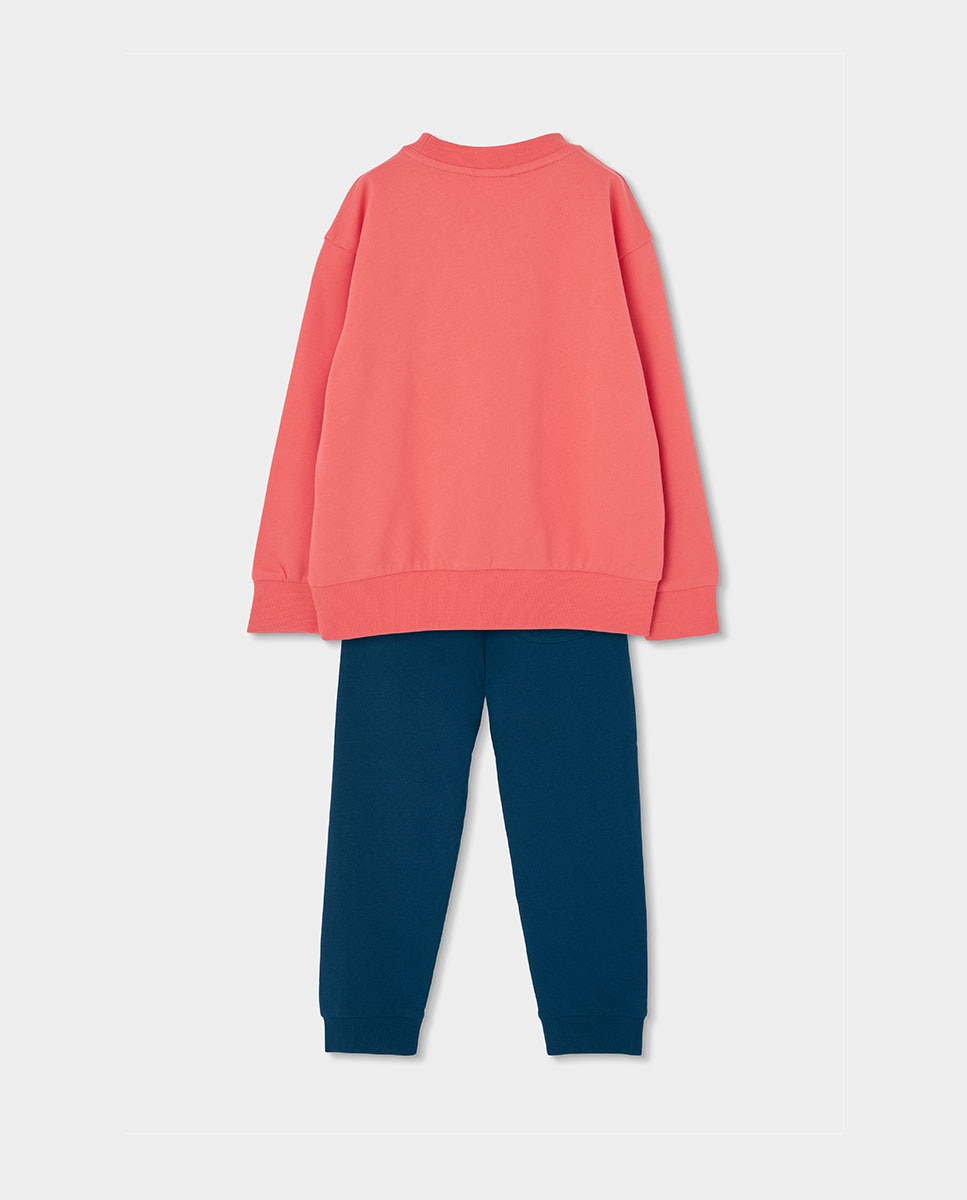Conjunto de Malha de Bebé Boboli Laranja-2