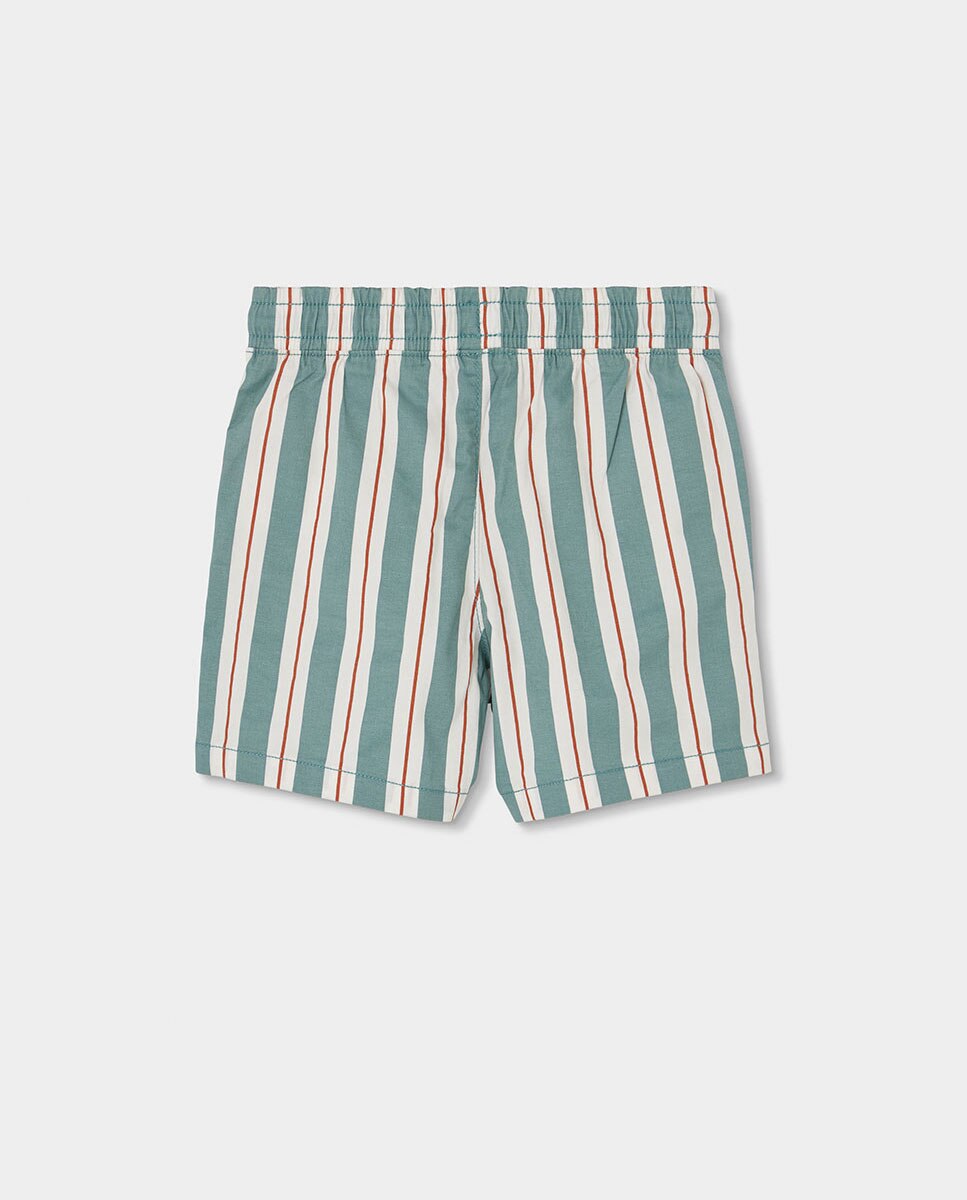 Bermudas Gabardina Elástica de Bebé Boboli Verde-2