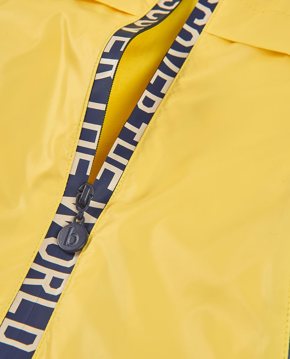Parka em Tecido Técnico Infantil Amarelo-3