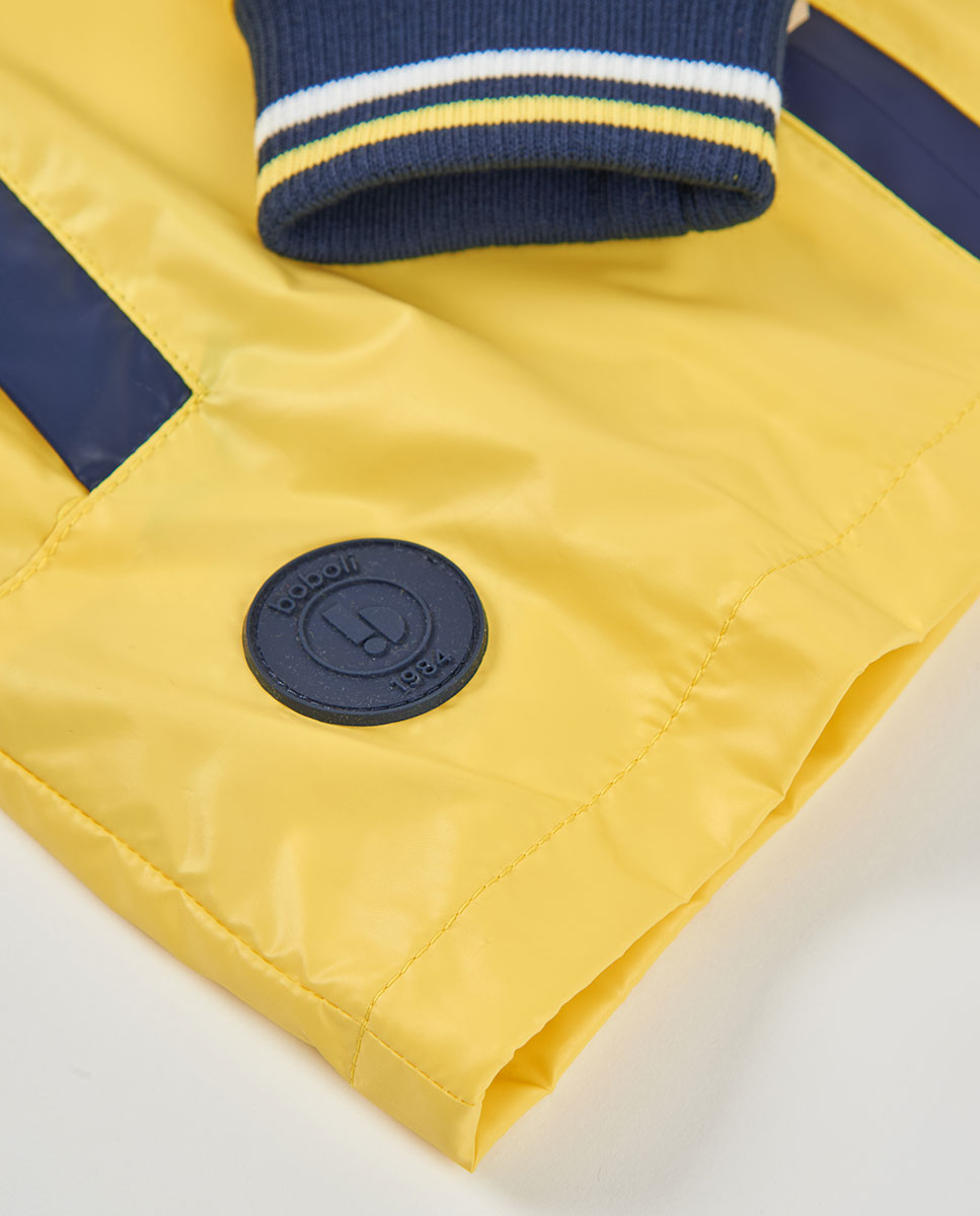 Parka em Tecido Técnico Infantil Amarelo-4