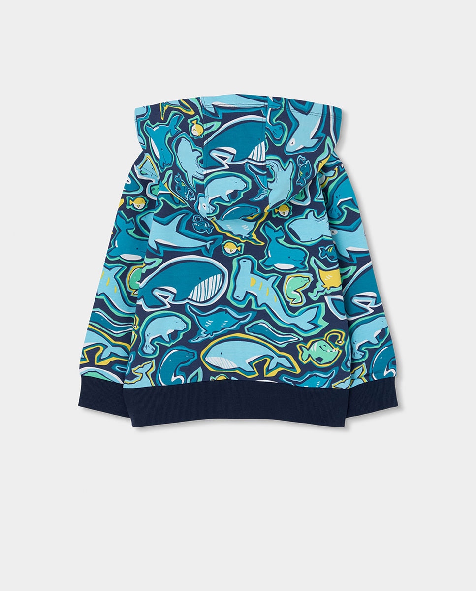 Casaco de Malha Estampado Infantil Boboli Multicolor-2