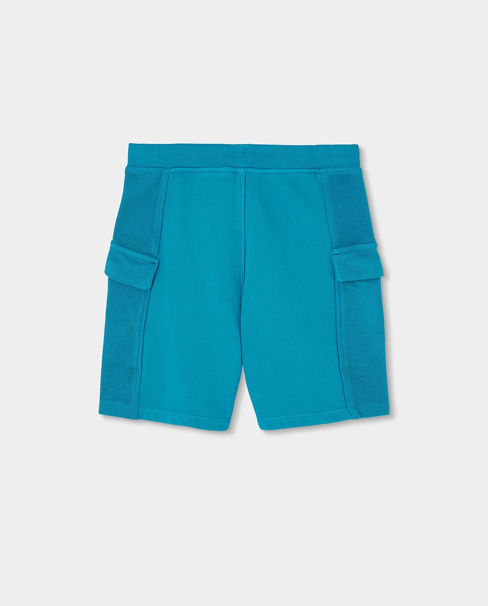 Bermudas Felpa de Bebé Boboli Azul-2