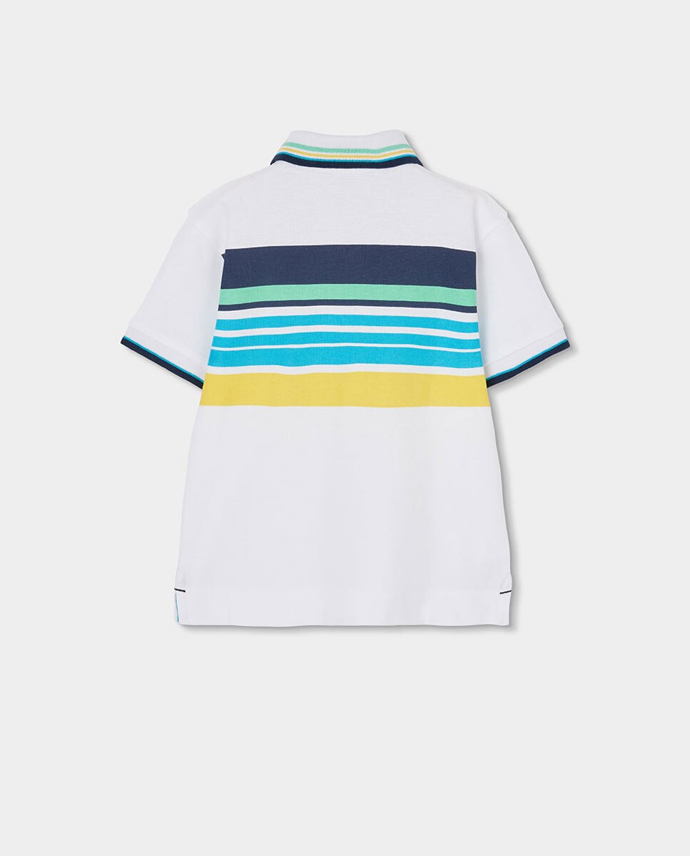 Polo Piqué para Bebé Boboli Azul / Amarelo-2