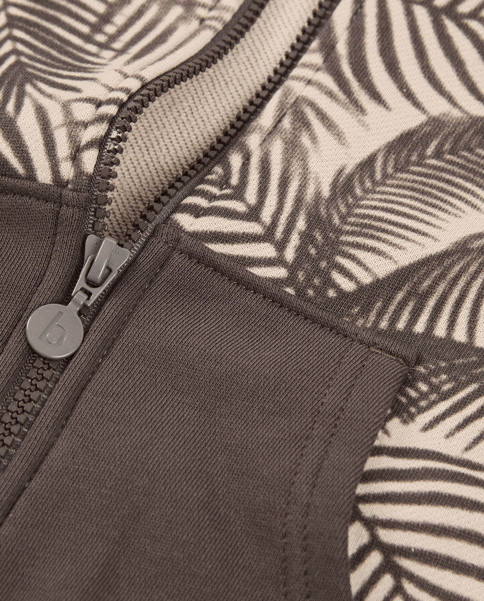 Blazer de Felpa com Capuz Infantil Bege / Castanho-3