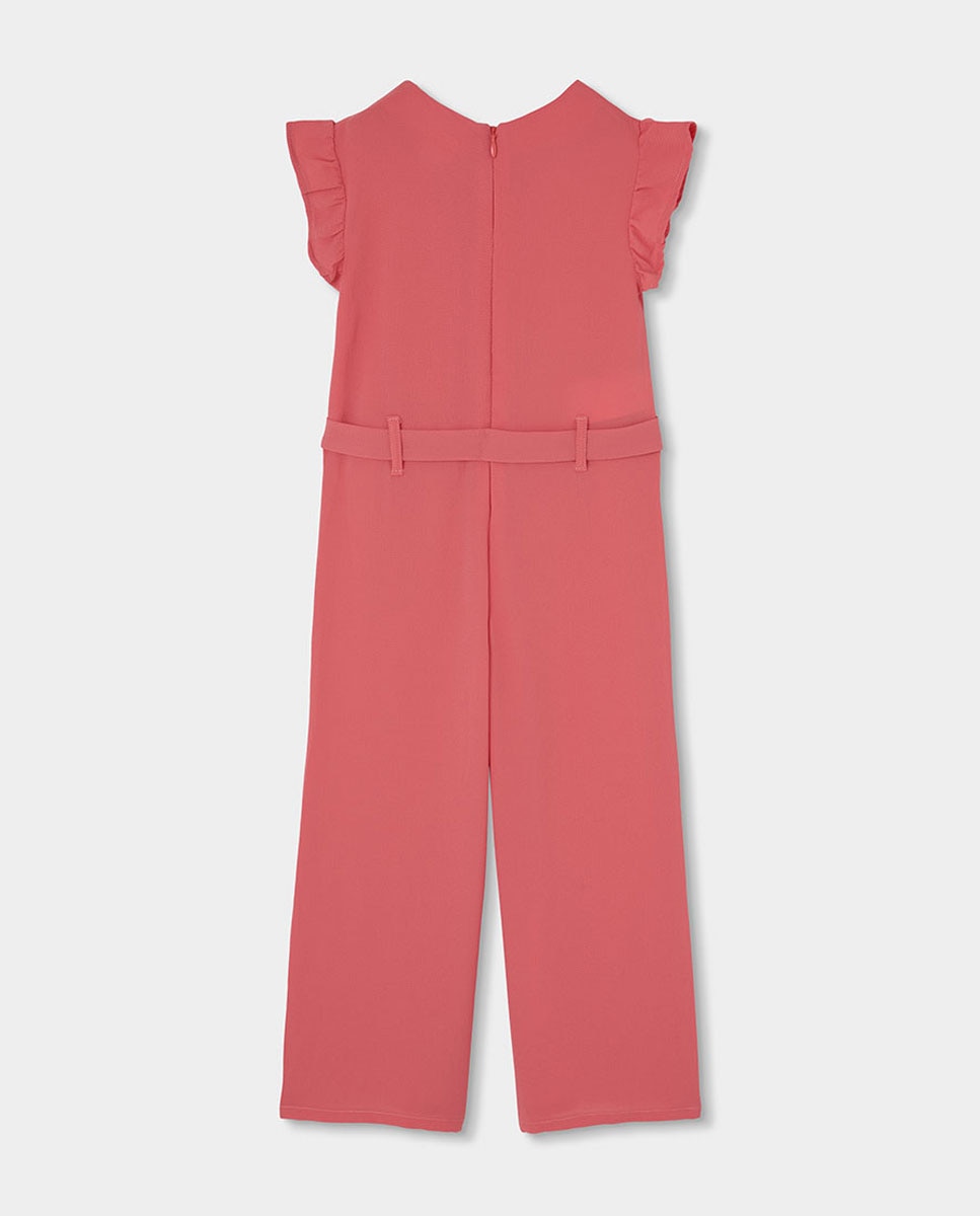 Macacão Crepe Infantil Boboli Rosa-pastilha-2
