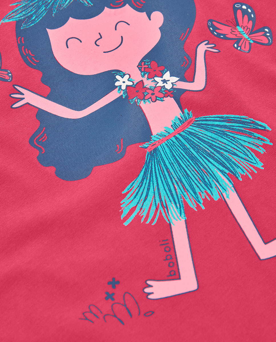 T-shirt de Malha Estampada de Bebé Boboli Morango-4