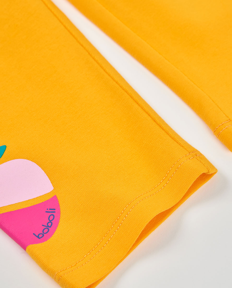 Leggings 3/4 de Bebé Boboli Laranja-forte-4